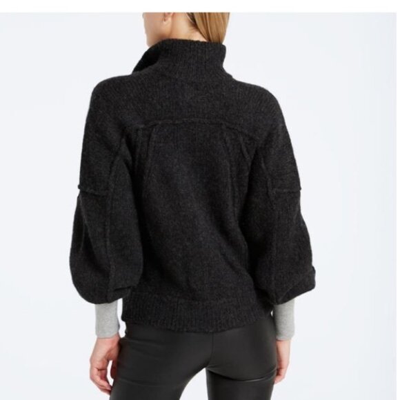 Tory burch wool balloon sleeve Jillian cardigan m - Picture 3 of 6